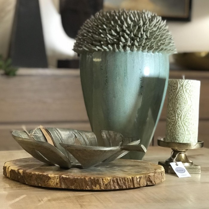 Vaso con punte in grès - immagine 2