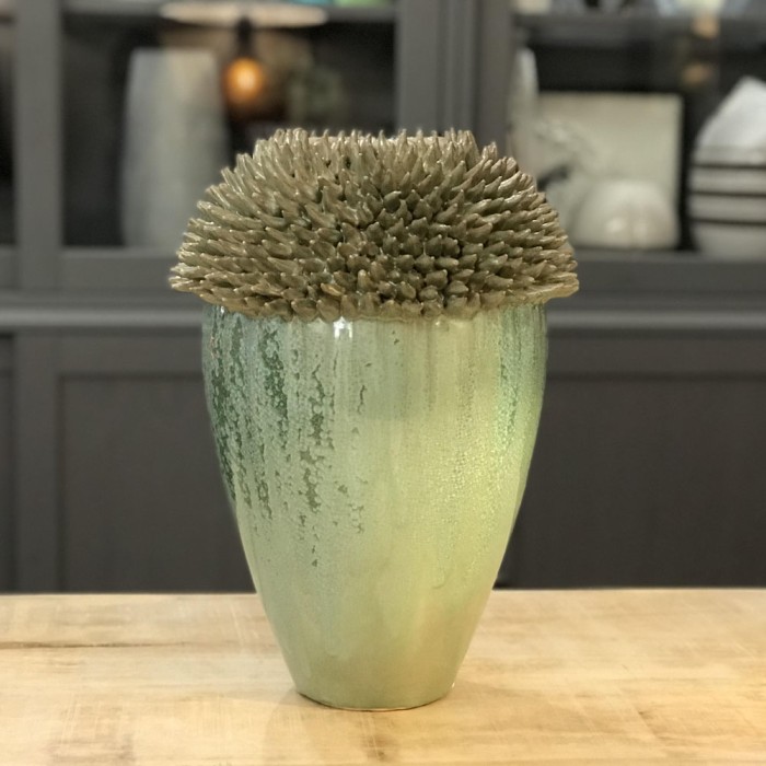 Vaso con punte in grès