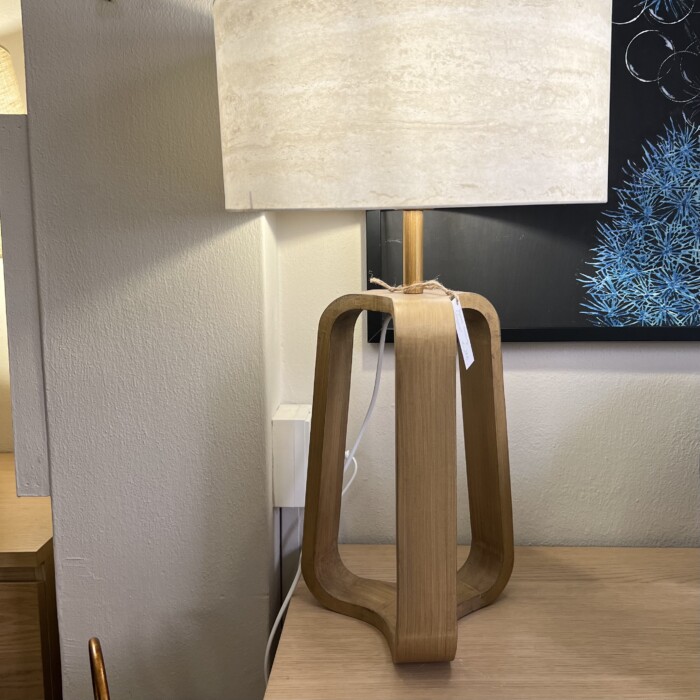 Base lampada legno