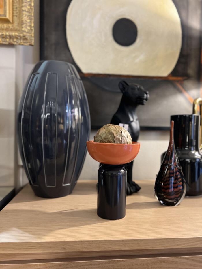 Vaso grigio alto - immagine 3