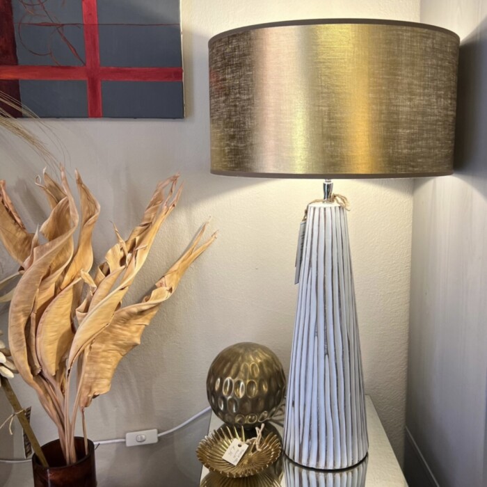 Paralume cilindrico oro d. 35 - immagine 3
