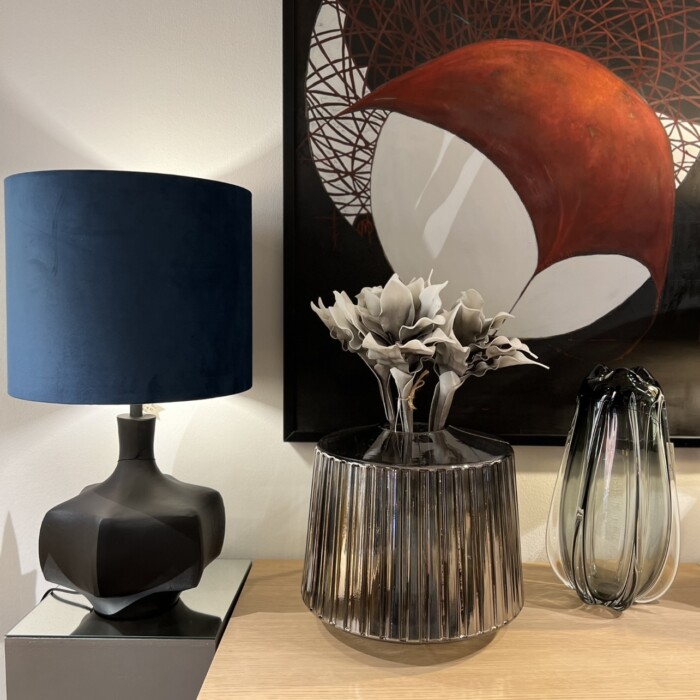 Lampada nera mat in metallo - immagine 2