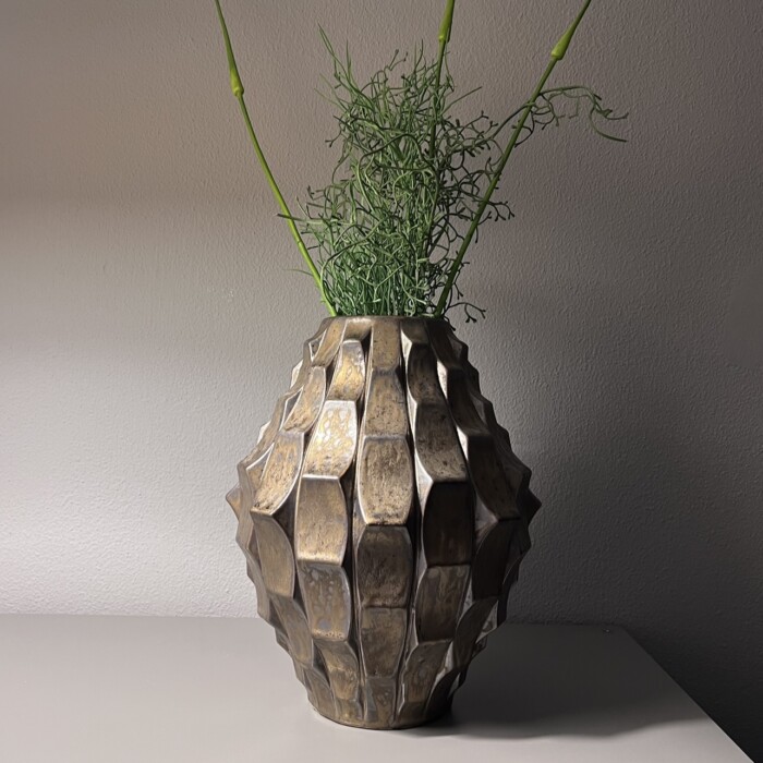 Vaso Bronzo in Ceramica