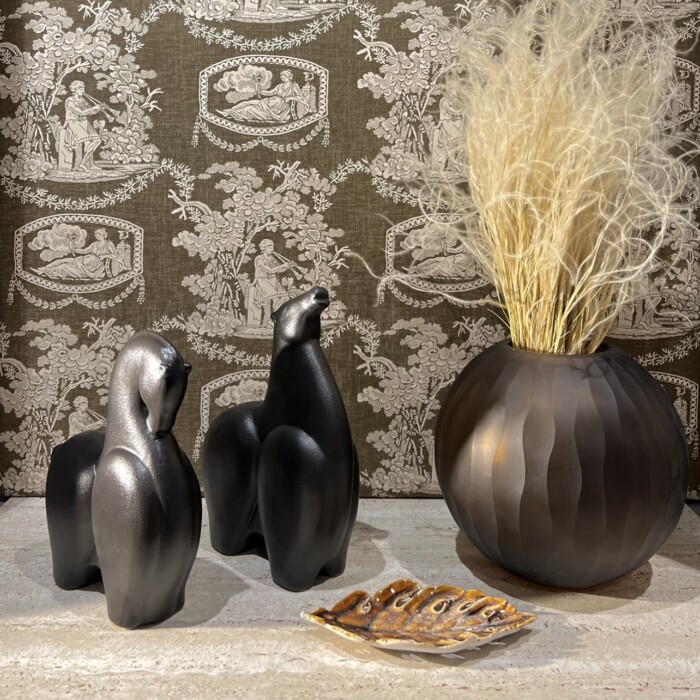 Vaso Marrone in vetro - immagine 2