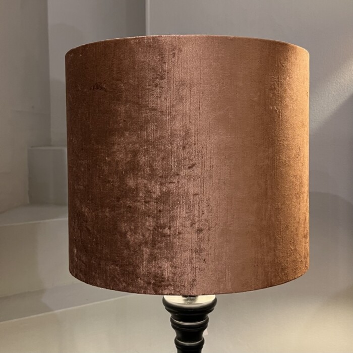 Paralume velluto terracotta d. 35 - immagine 3