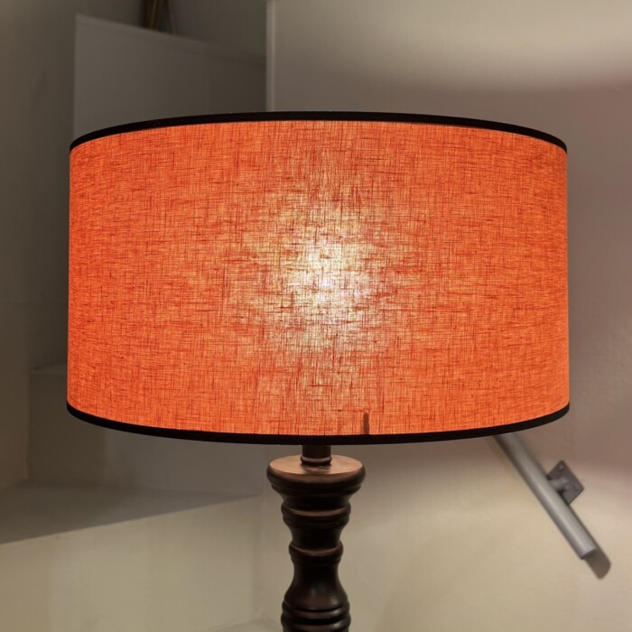 Paralume cotone arancio d. 40