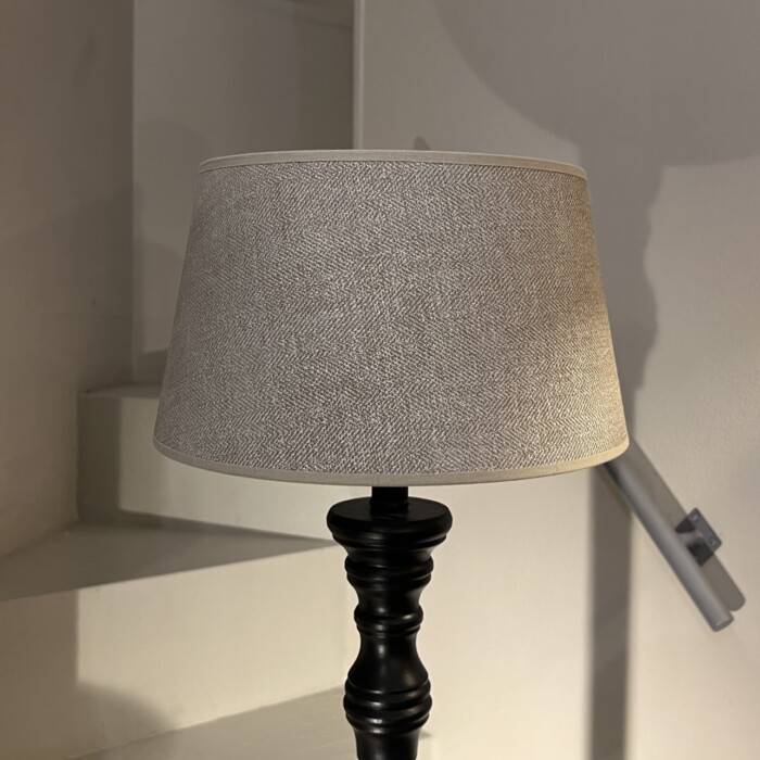 Paralume cotone spinato naturale d. 30 - immagine 2