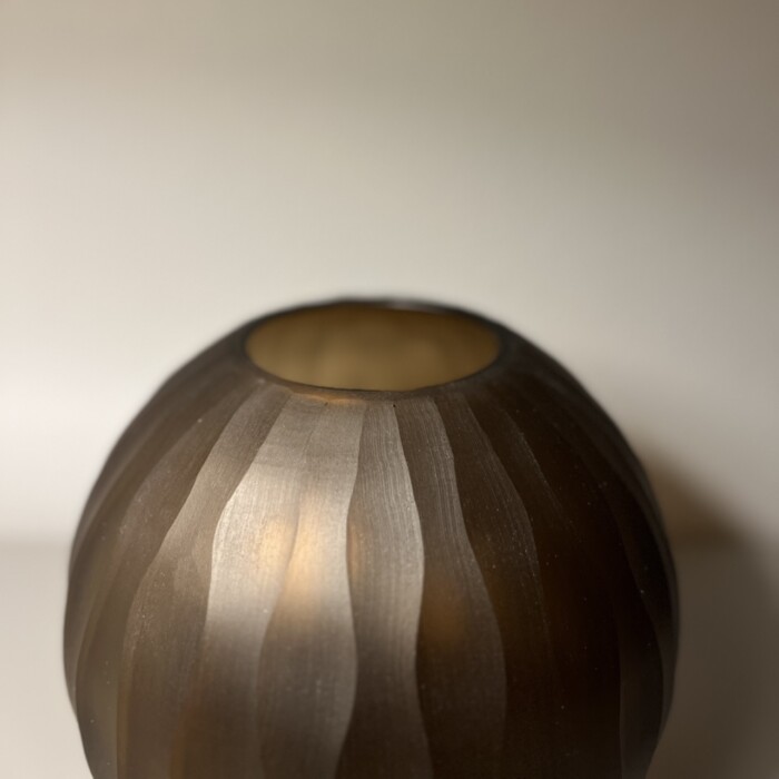Vaso Marrone in vetro - immagine 3