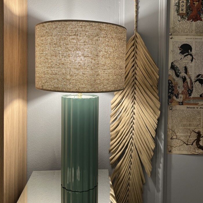 Base lampada turchese
