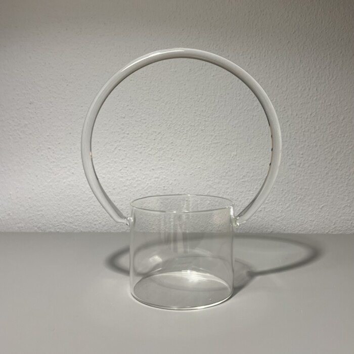 Vaso c/manico vetro - immagine 2