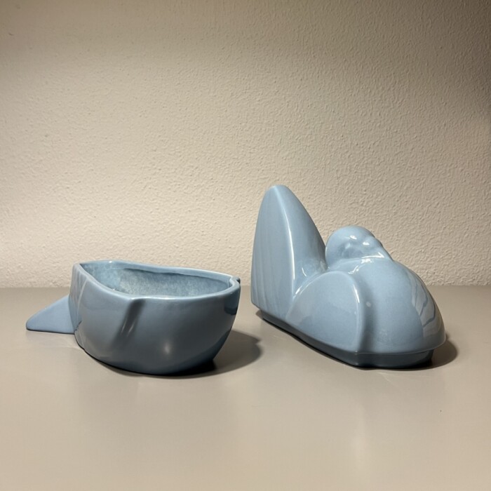 Scatola Piccione Azzurro in Ceramica Italiana - immagine 4