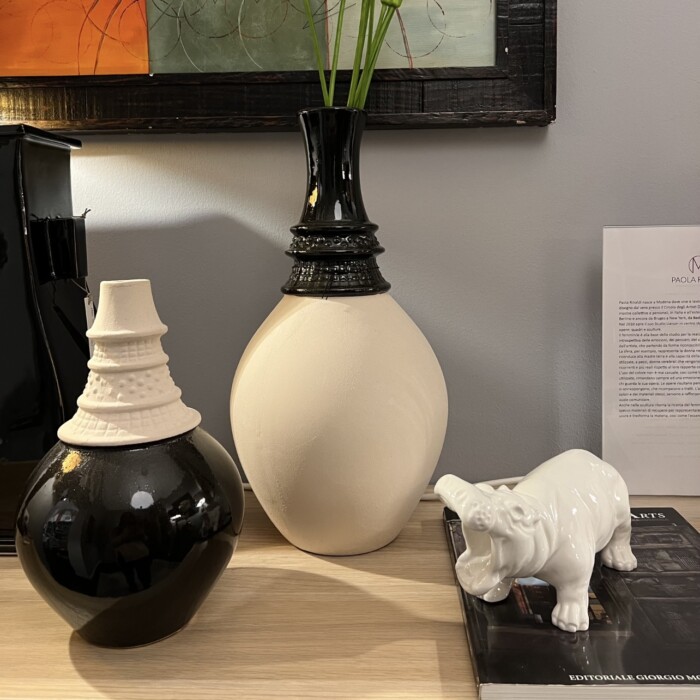 Ippopotamo Bianco in Ceramica Italiana - immagine 2