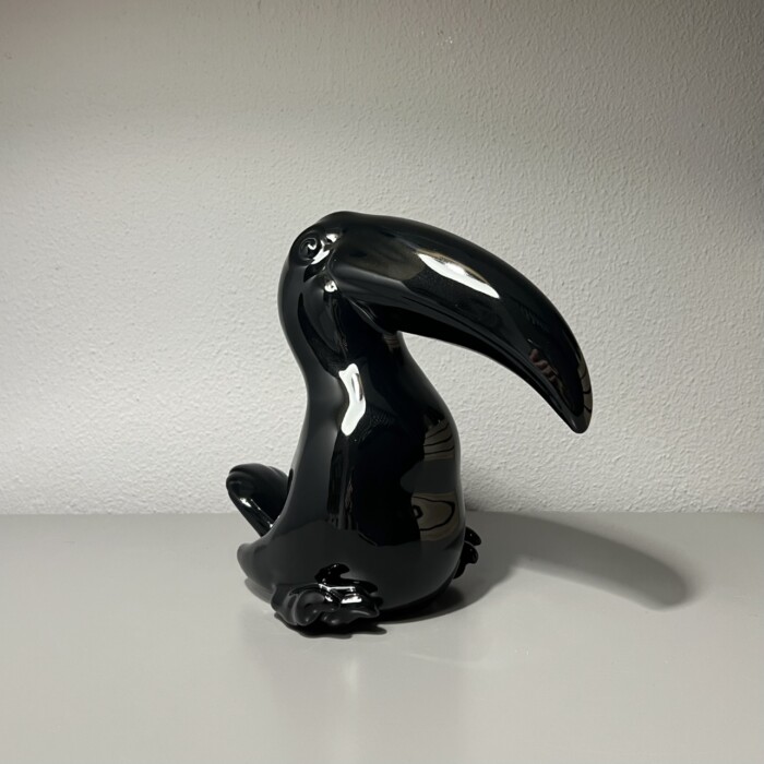 Tucano Nero in Ceramica Italiana - immagine 3