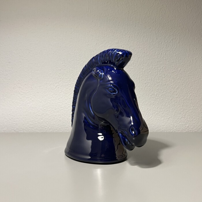 Cavallo Blu in Ceramica Italiana - immagine 2