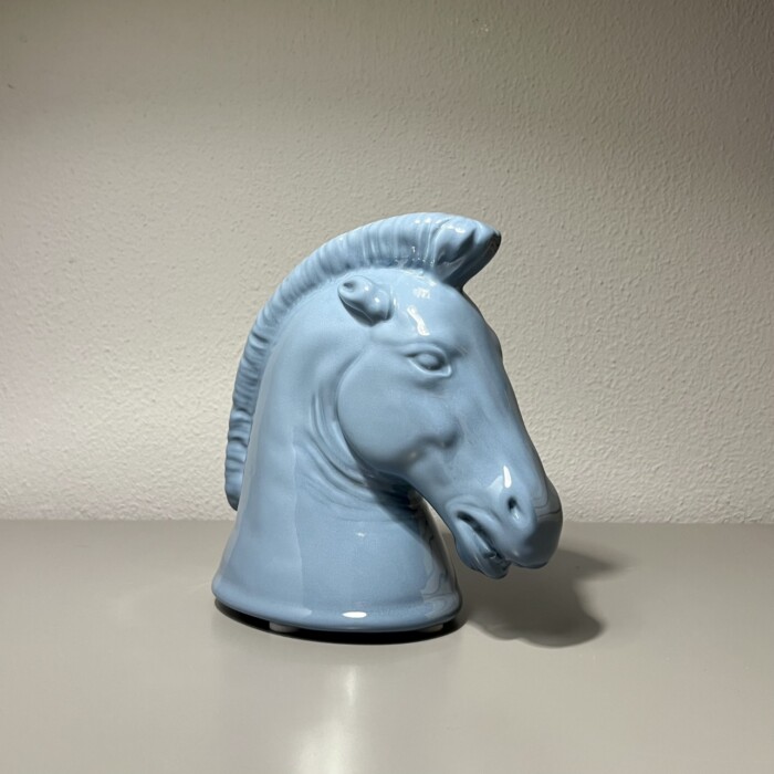 Cavallo Azzurro in Ceramica Italiana