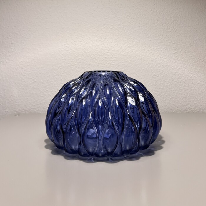 Vasino blu in vetro - immagine 2