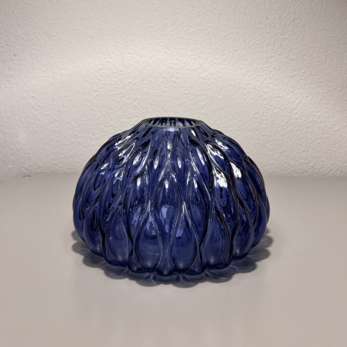 Vasino blu in vetro - immagine 4