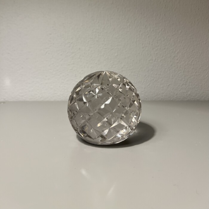 Fermacarte vetro inciso