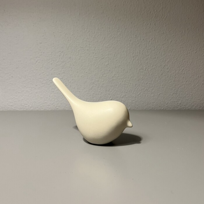 Uccellino chiaro ceramica c/coda