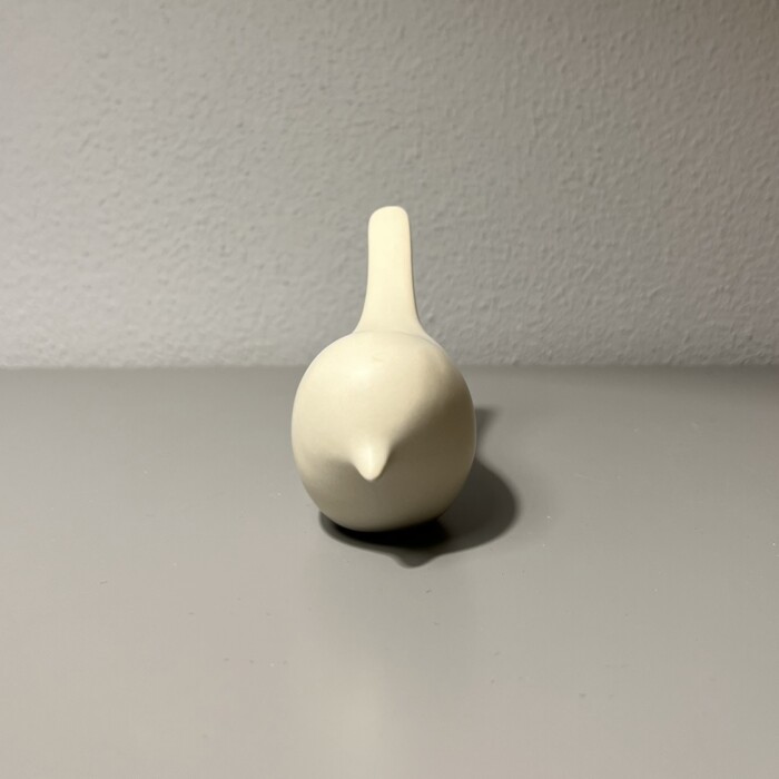 Uccellino chiaro ceramica c/coda - immagine 2
