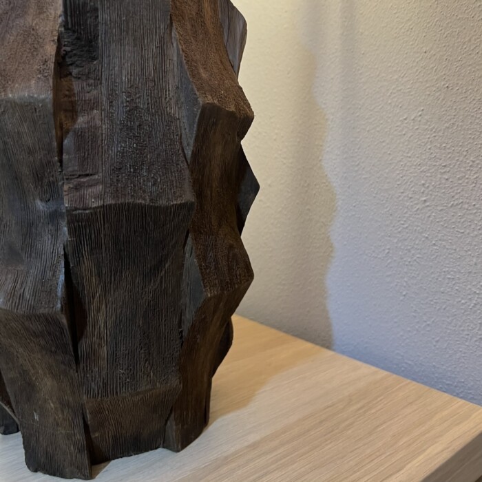 Base lampada in legno handcraft - immagine 3