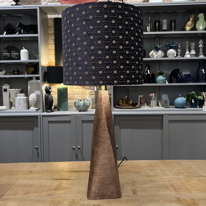Base lampada bronzo in metallo