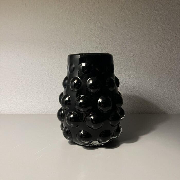 Vado bolle nero in vetro
