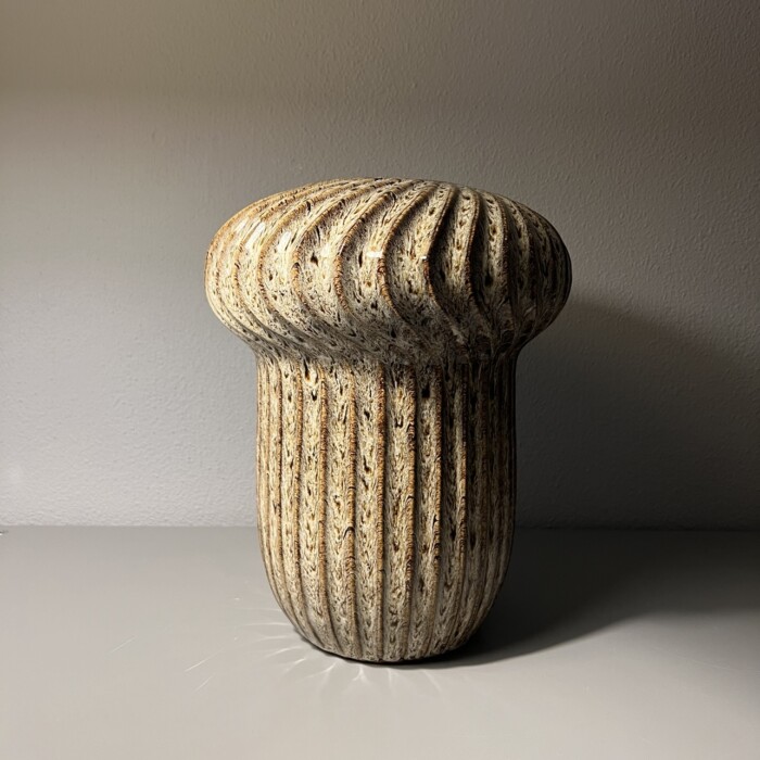 Vaso maculato alto in ceramica